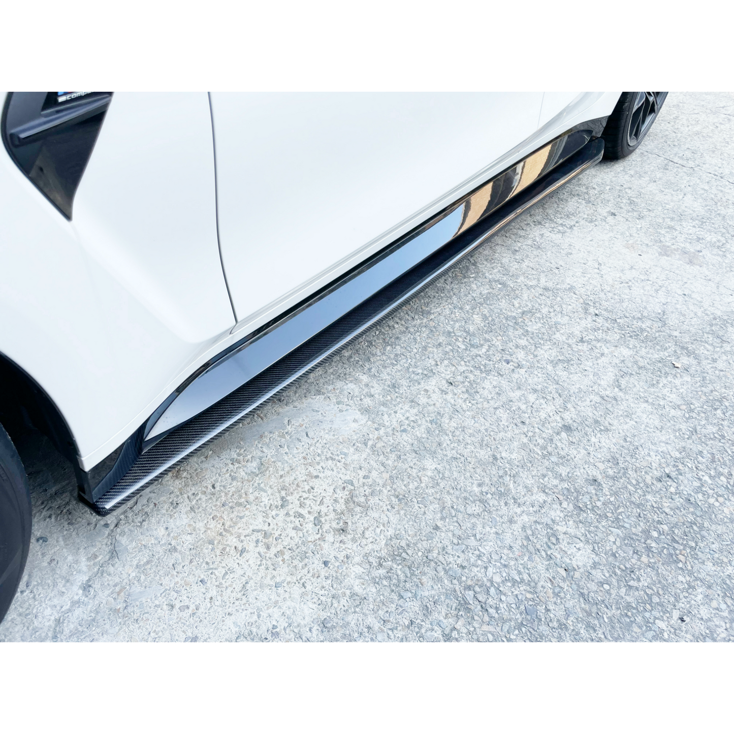 G80 M3 R1 CARBON FIBER SIDE SPLITTERS