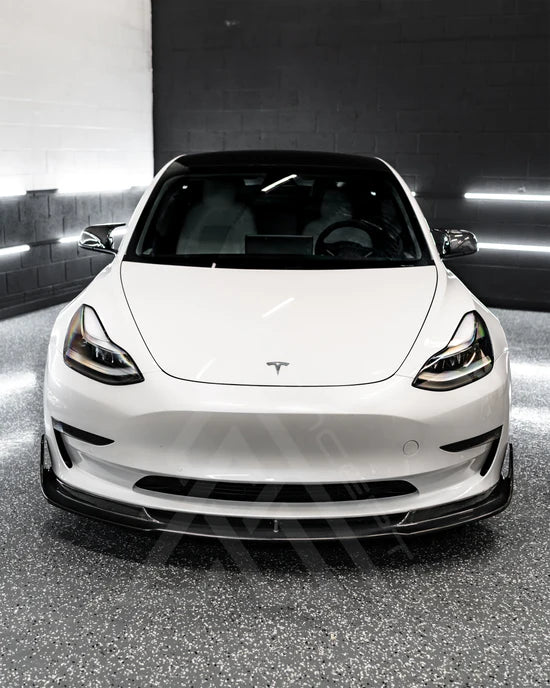 TESLA MODEL 3 CARBON FIBER V LIP