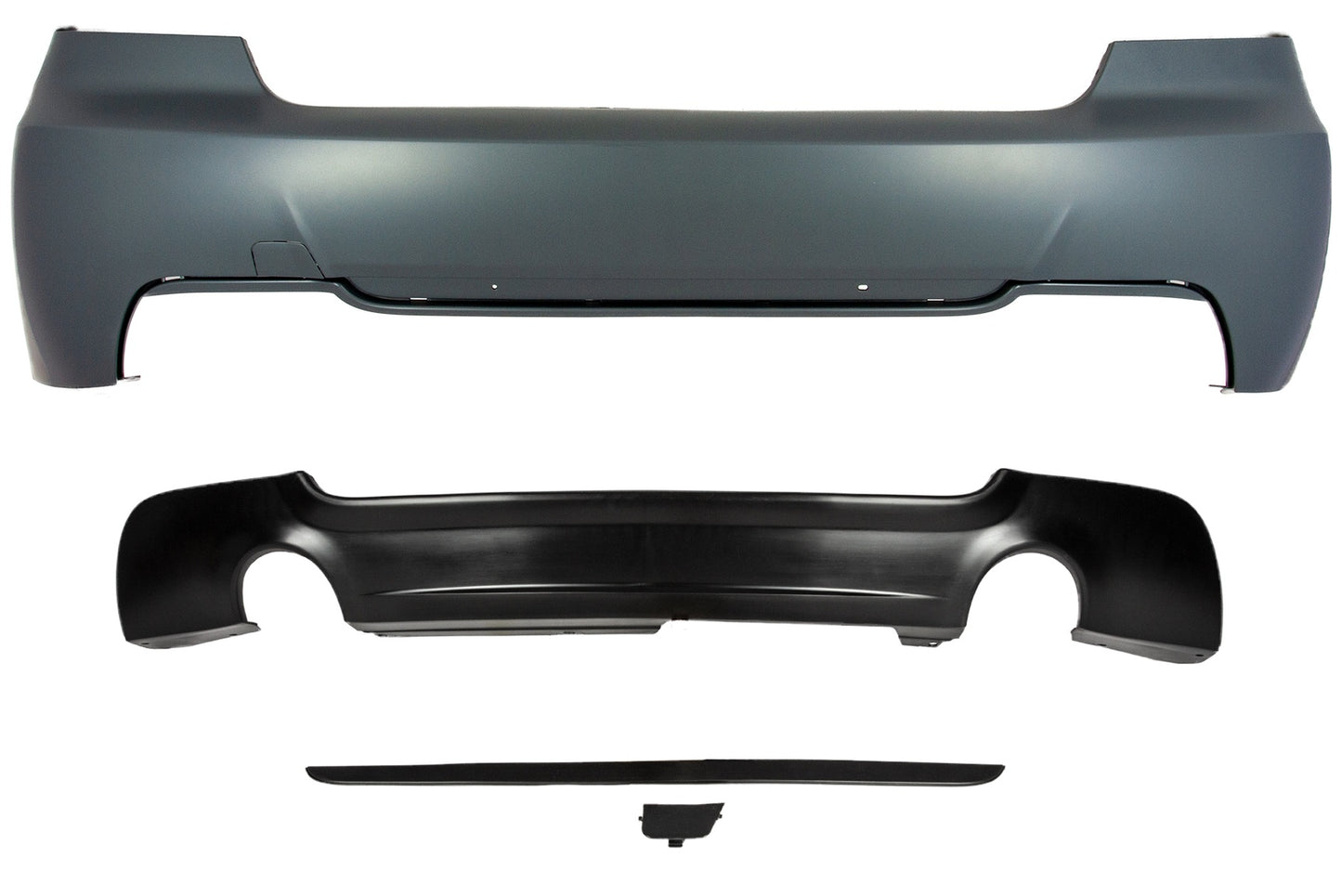 2006-2011 E90 M-TECH REAR BUMPER DUAL OR SINGLE DUAL